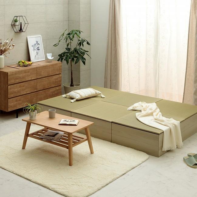Ikehiko 70cm Raised Tatami Mat – Natural Rush Grass Flooring