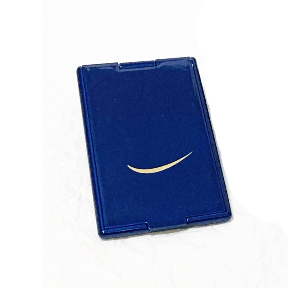 Indigo Blue Lacquered Standing Mirror with Crescent Moon Makie Design
