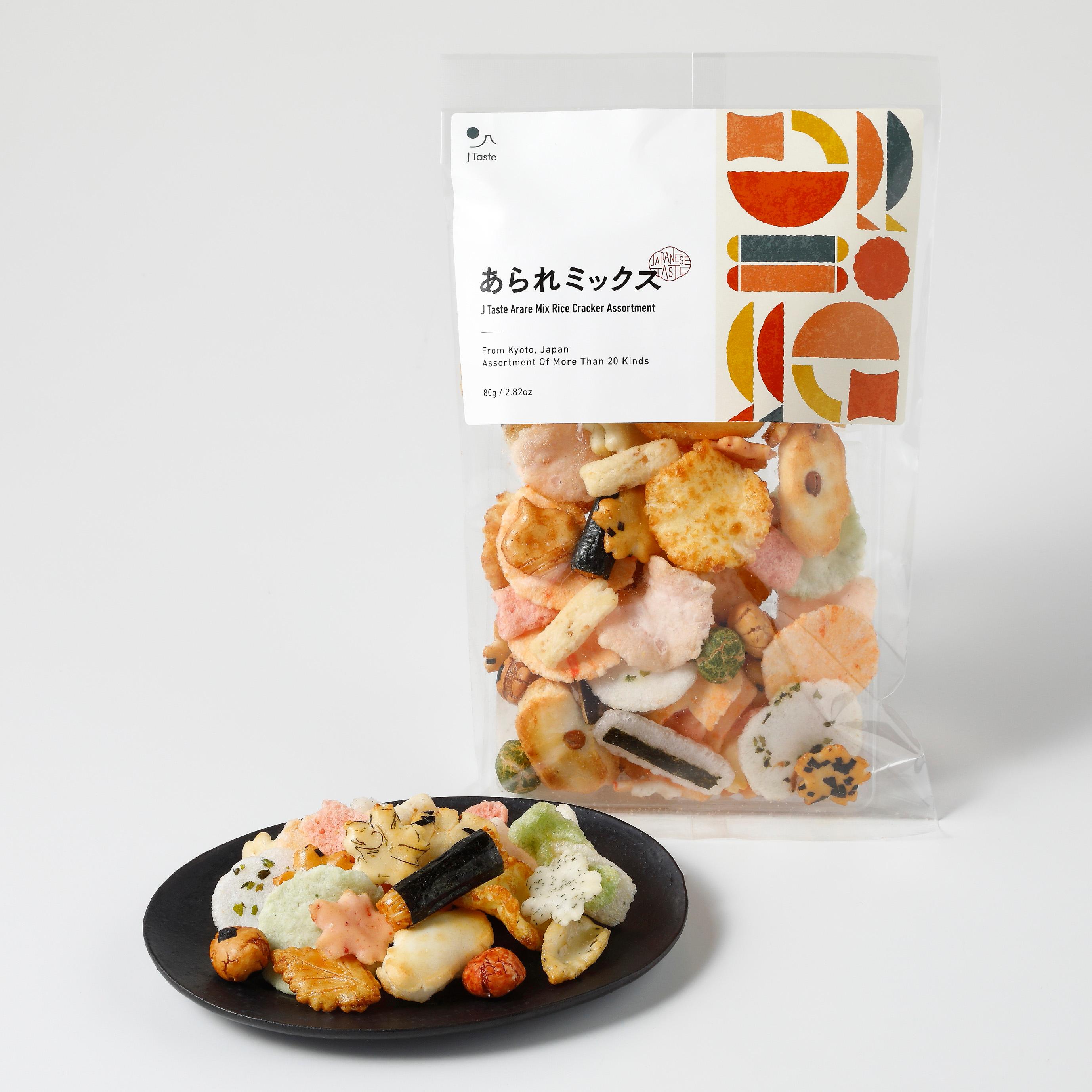 J Taste Premium Arare Mix Rice Crackers 20+ Flavors 80g