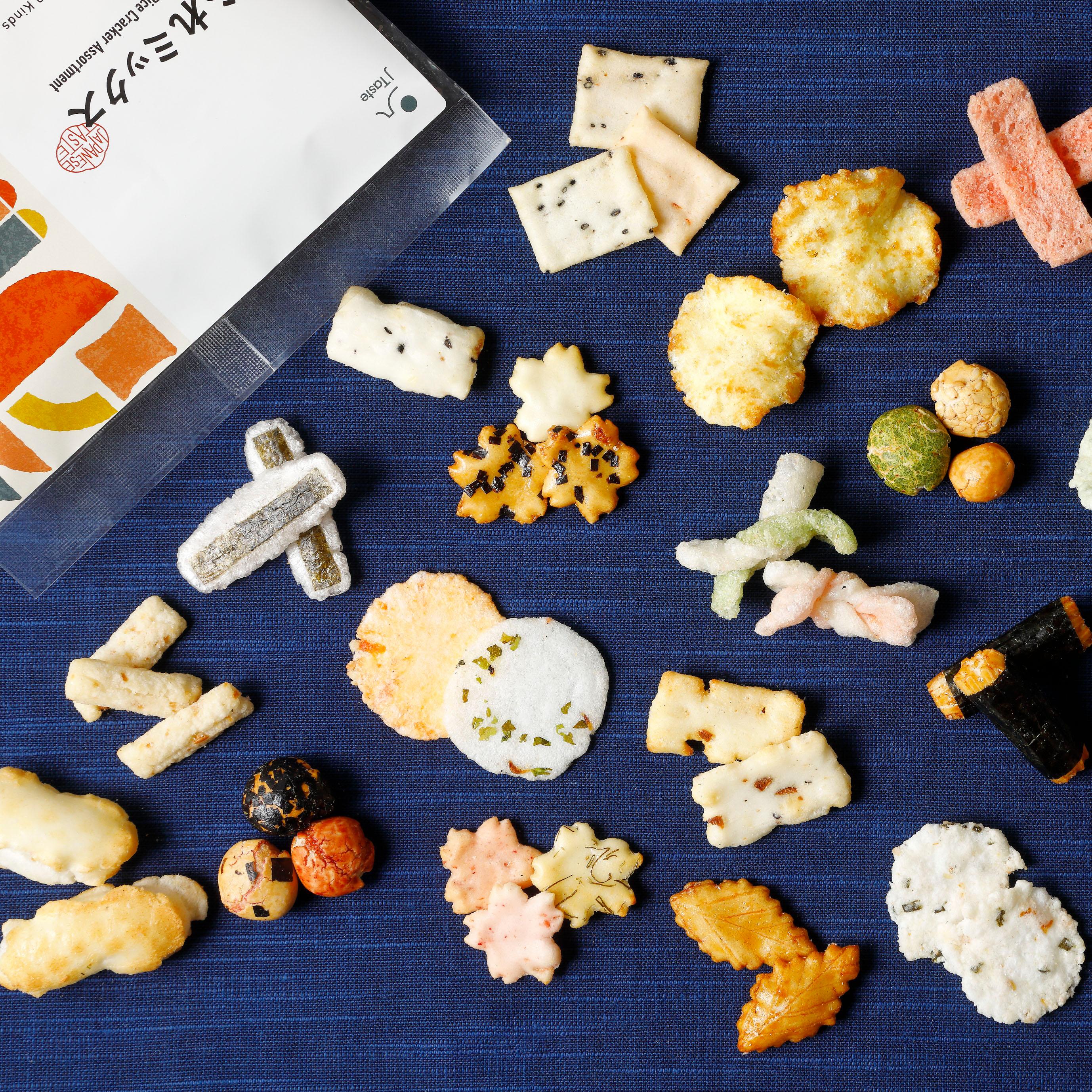 J Taste Premium Arare Mix Rice Crackers 20+ Flavors 80g