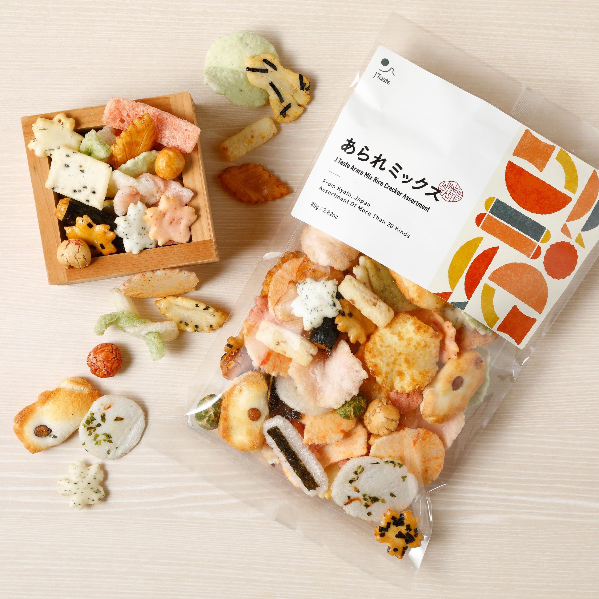 J Taste Premium Arare Mix 20 Traditional Japanese Rice Cracker Flav j-taste-premium-arare-mix-20-traditional-japanese-rice-cracker-flav