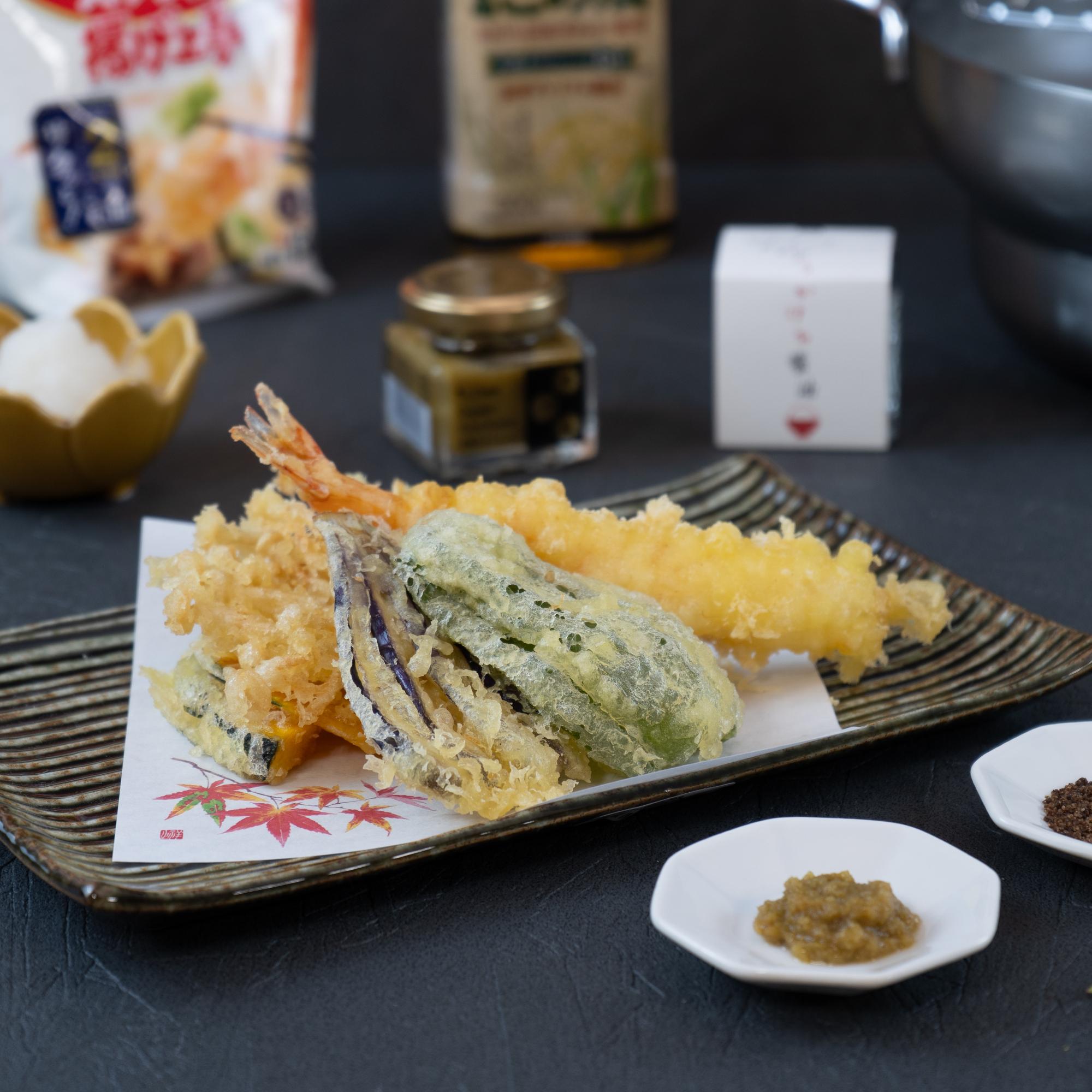 J Taste Authentic Japanese Tempura Kit with 7 Premium Ingredients
