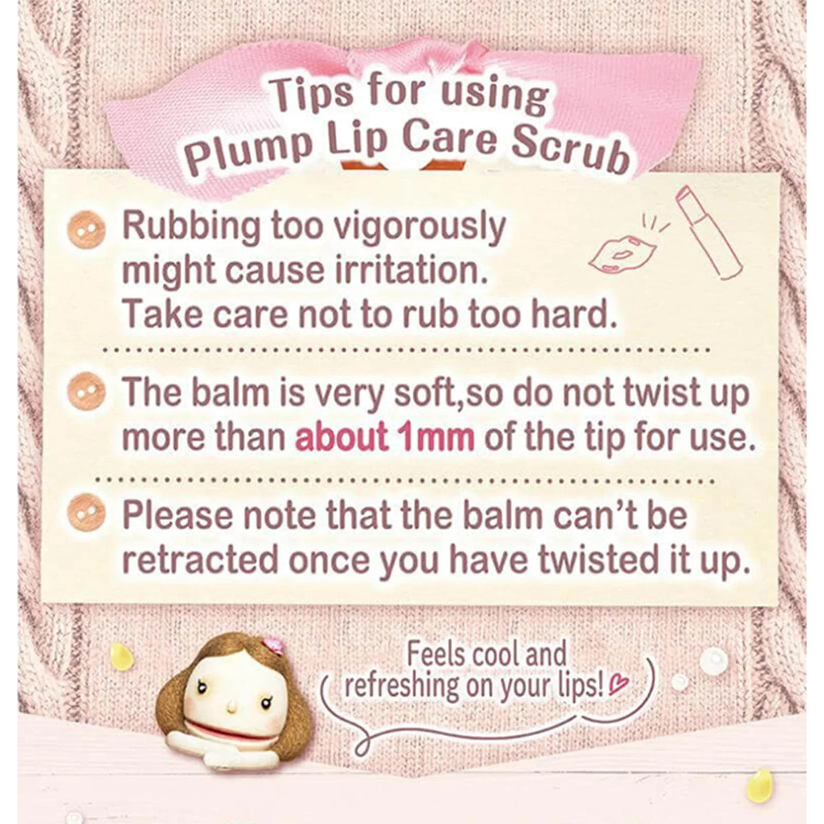 CANMAKE Plump Lip Care Scrub texture detail