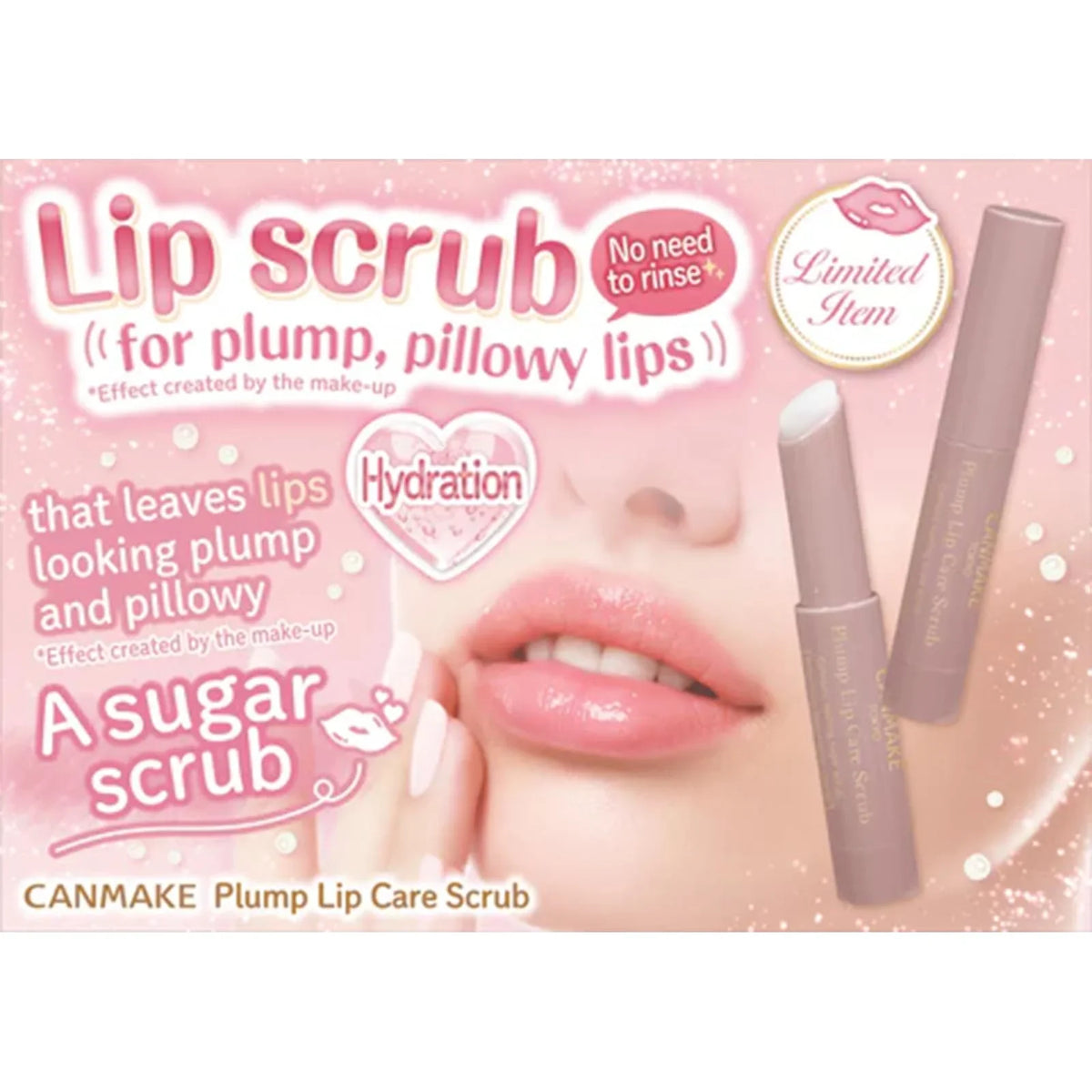 CANMAKE Plump Lip Care Scrub package detail