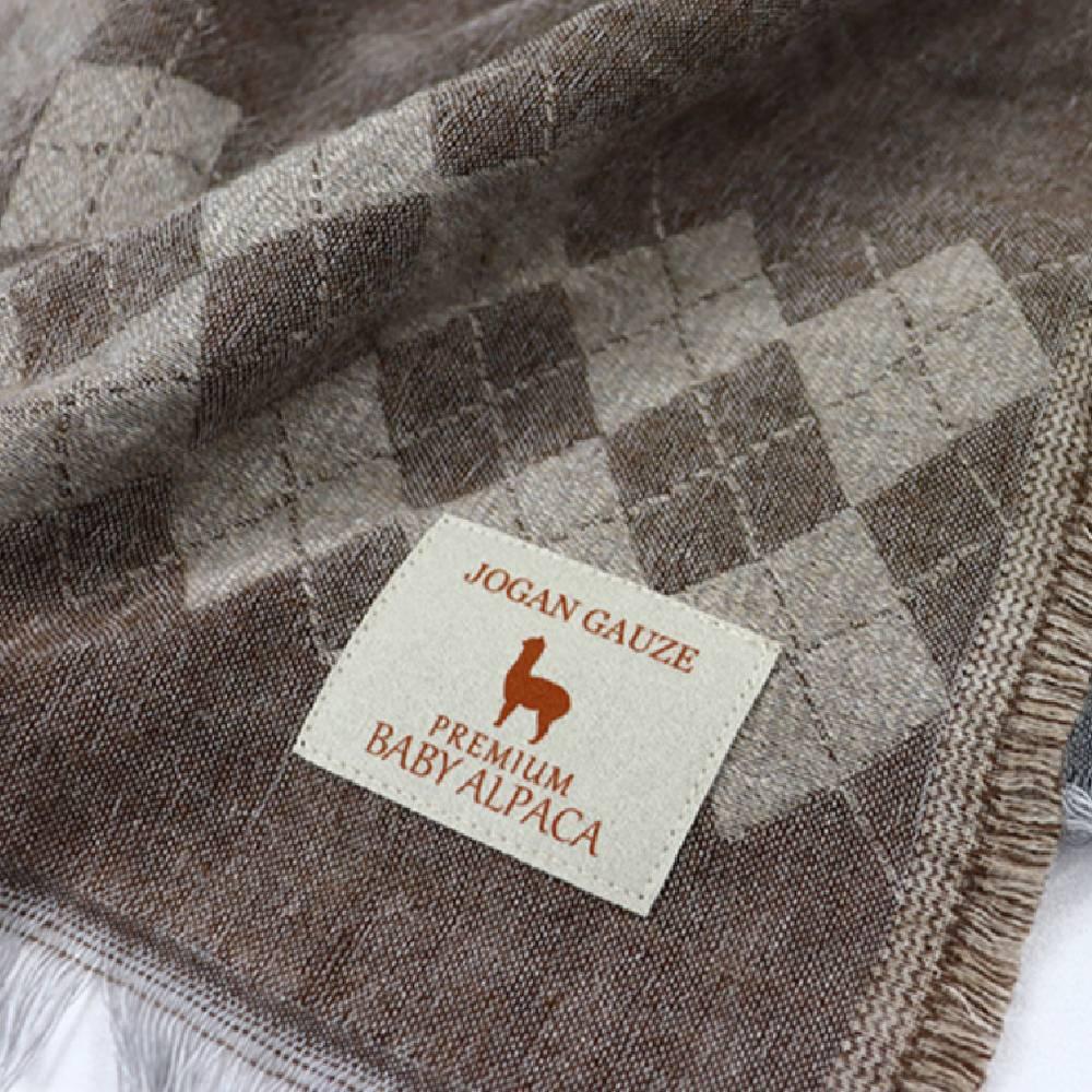 Jogan Ultra-Soft Baby Alpaca Wool Double-Layer Winter Scarf