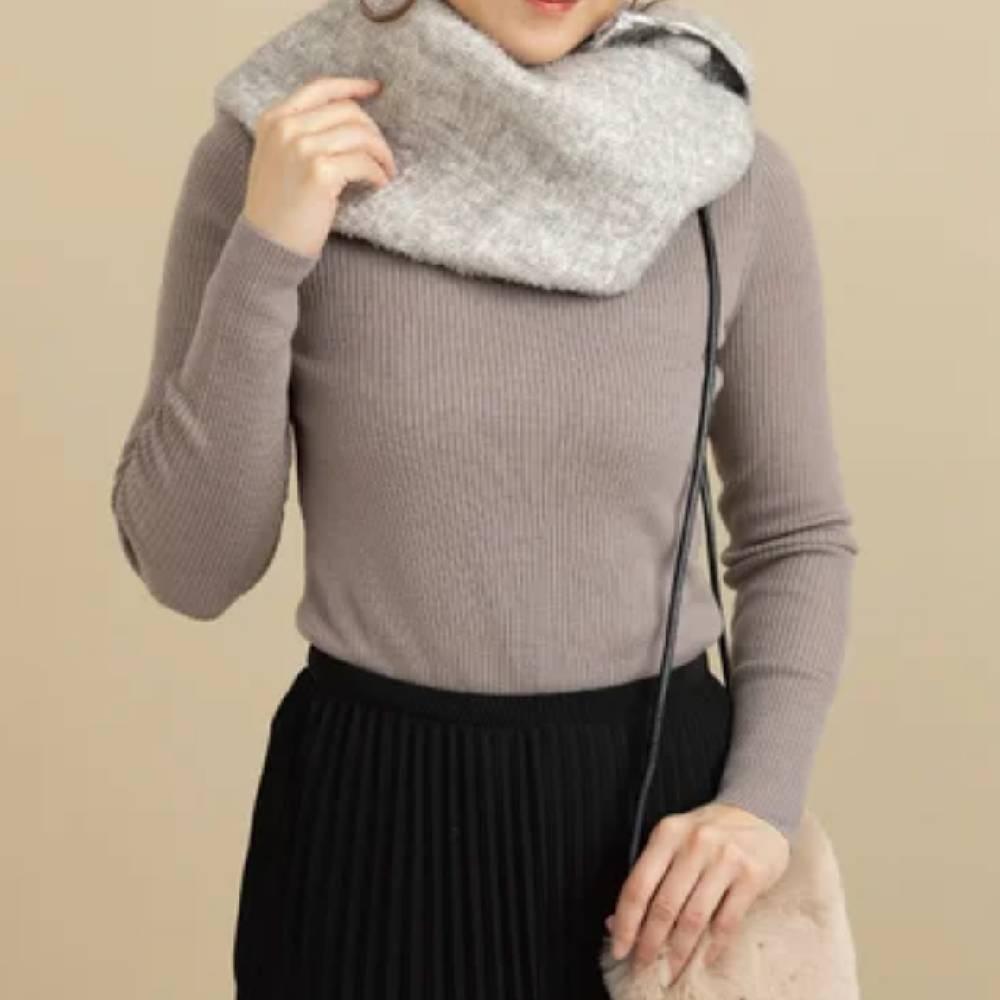 Jogan Ultra-Soft Baby Alpaca Wool Fluffy Thermal Scarf 75x45cm