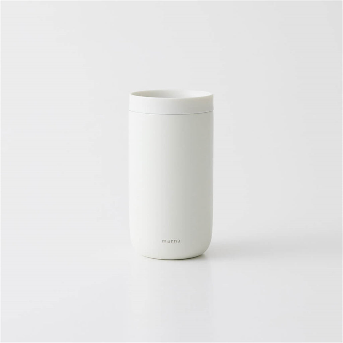 marna 360 Tumbler, 360 Tumbler 380 mL in Calm White or Clay Beige, Vacuum Double-Wall Stainless Steel That Keeps Drinks Hot or Cold, Hand Wash, Made in China, 7.8 x 7.8 x 15 cm and 225 g, Calm White or Clay Beige