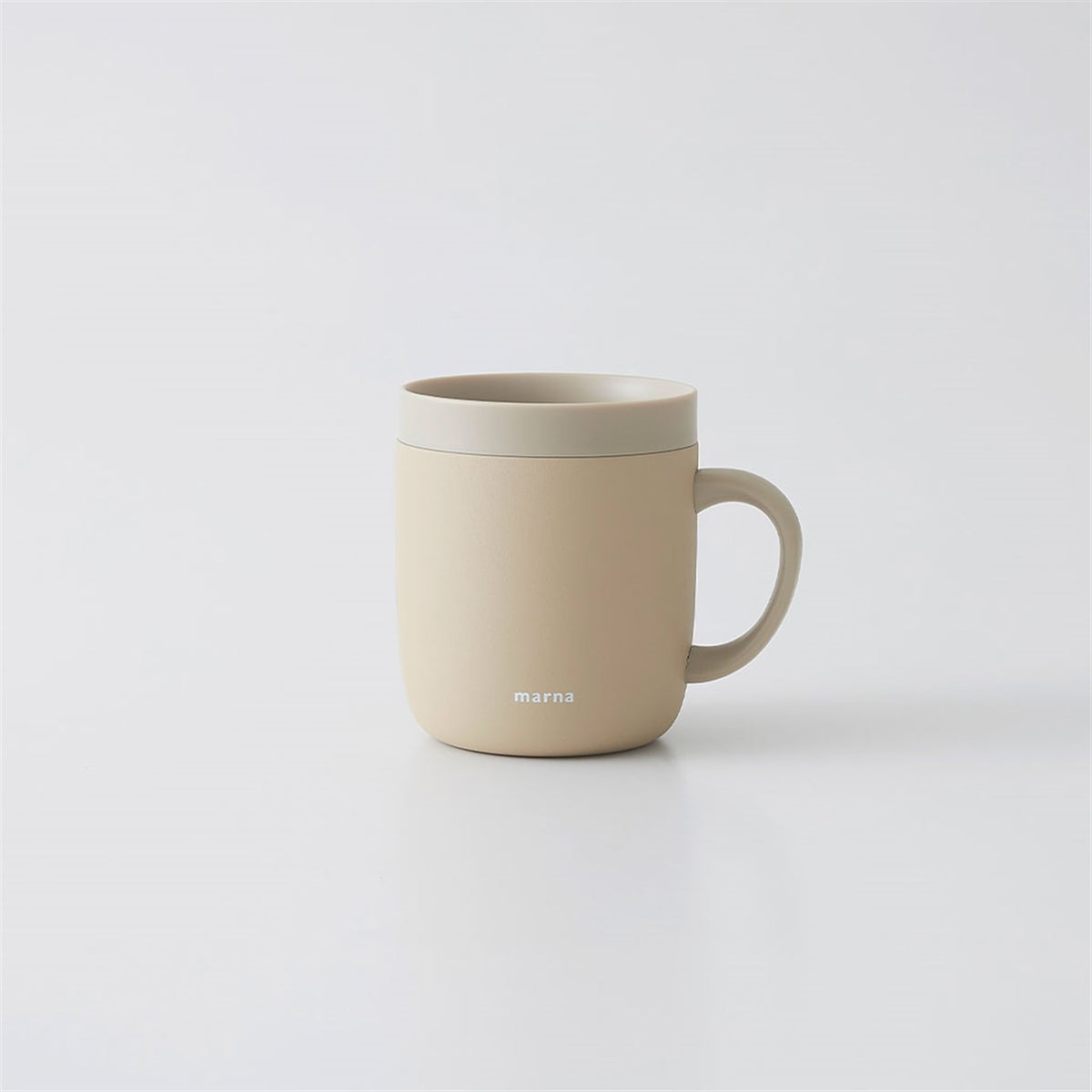 marna 360 Cup, 360 Cup 260 mL in Clay Beige, Calm White or Slate Black, Vacuum Double-Wall Stainless Steel That Keeps Drinks Hot or Cold, Hand Wash, Made in China, 11.8 x 10.5 x 8.7 cm and 185 g, Clay Beige or Calm White or Slate Black