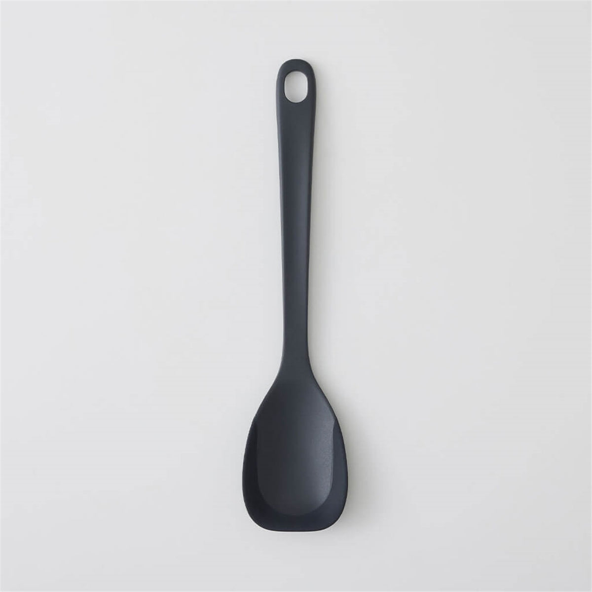 marna Spoon Spatula for Stir-Frying, Spoon Spatula for Stir-Frying in Dark Grey or Grey, Flat Handle and Silicone Edge That Follows the Pan Wall, Heat Resistant to 230 Degrees C, 29 cm Long, Made in China, 6.5 x 2.1 x 29.1 cm and 51 g, Dark Grey or Grey