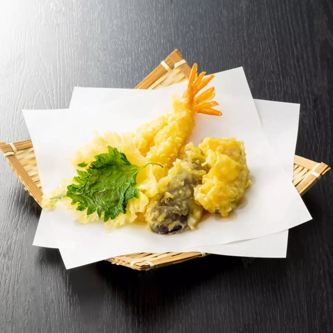 Kamiiso Fall Leaves Tempura Paper – 100 Greaseproof Sheets