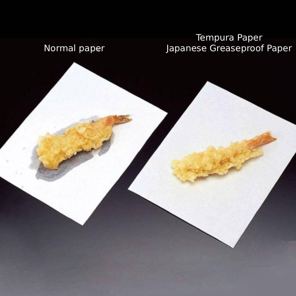 Premium Kamiiso Greaseproof Tempura Paper – 500 Sheets for Crispy Frying