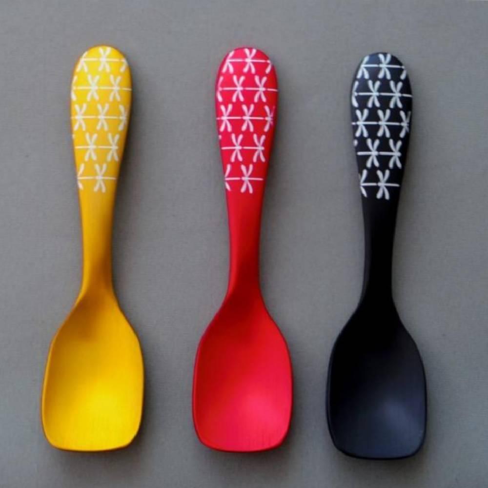 Katariki Aluminum Ice Cream Spoon Set Dragonfly Design 3-Pack