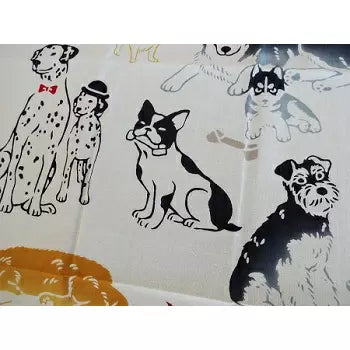 Kenema Hand‑Dyed Dog Breeds Tenugui – 35×90 cm Japanese Cotton Towel