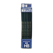 Kitaboshi Tokyo 9500 HB pencils 12-pack in blue and yellow packaging with gold lettering