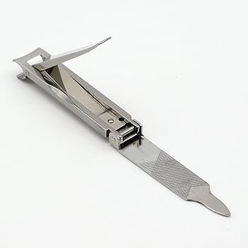Kiya Ultra Slim Compact Travel Nail Clippers with Built‑in File
