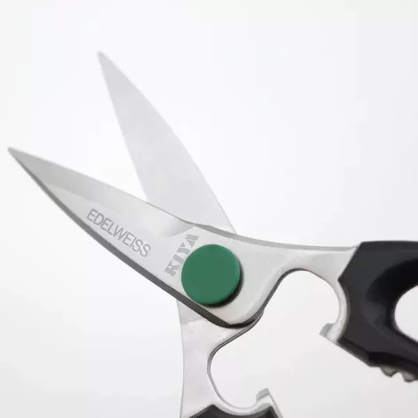 Kiya Edelweiss Stainless Steel Japanese Kitchen Scissors with Multi-Tool