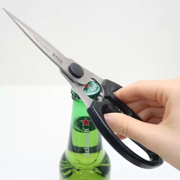 Kiya Edelweiss Stainless Steel Japanese Kitchen Scissors with Multi-Tool