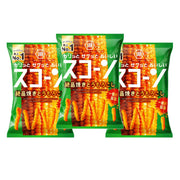 Koikeya Scorn Soy Sauce Grilled Corn Crispy Corn Puffs 3-Pack