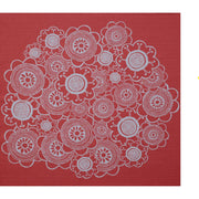 Kotonowa 50cm Cotton Furoshiki featuring a vibrant Finnish floral pattern by Heini Riitahuhta