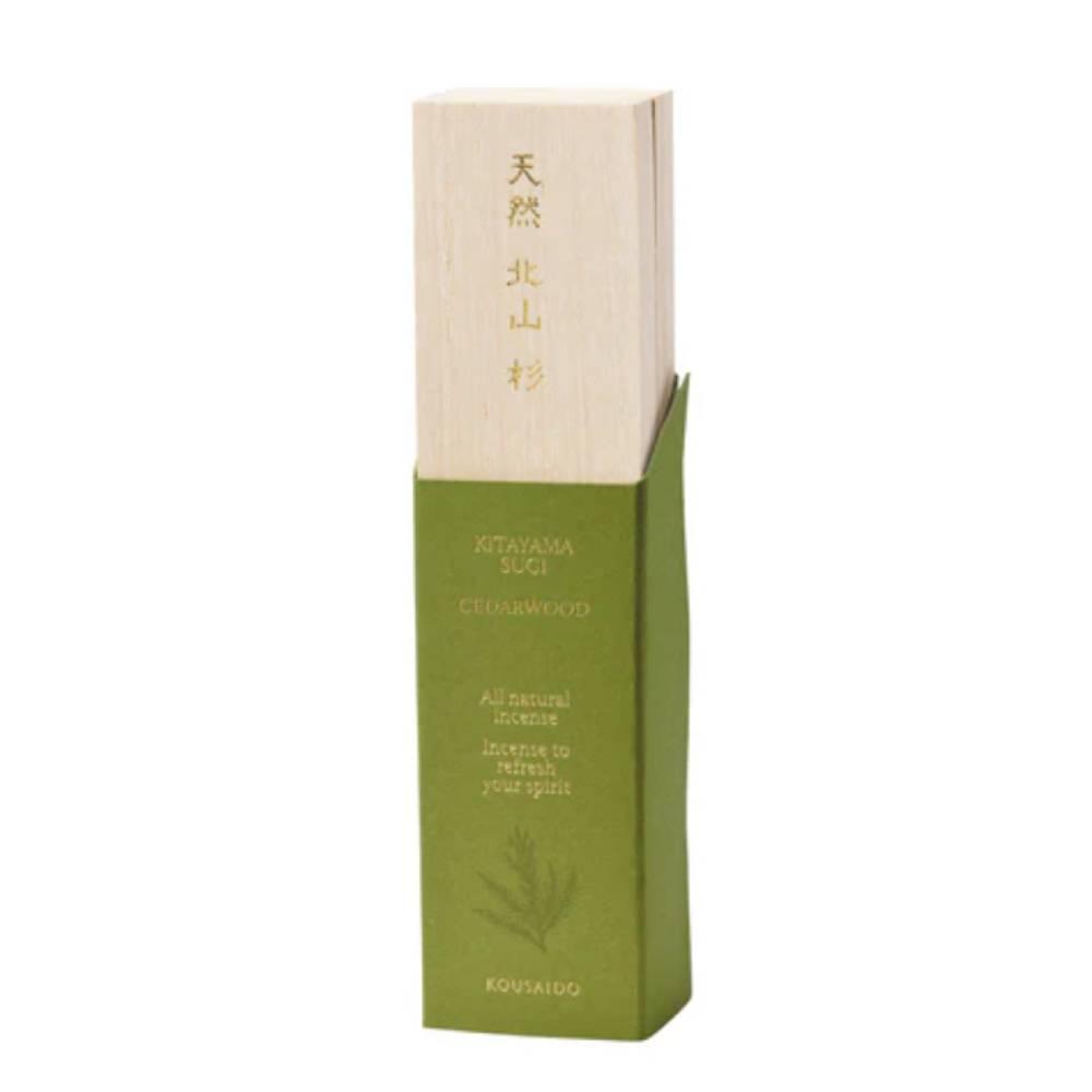 Kousaido Premium Kitayama Cedar Incense Sticks 20 count in elegant Japanese packaging