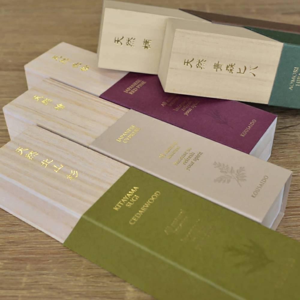 Kousaido Premium Kitayama Cedar Incense – 20 Natural Sugi Sticks