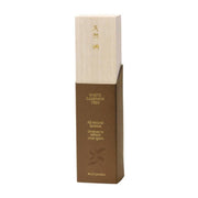 Kousaido White Camphor Incense sticks in a handcrafted wooden box showing 20 sticks