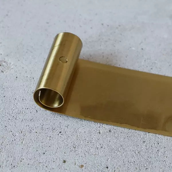 Kousaido Minimalist Brass Plate Incense Holder Japanese Design
