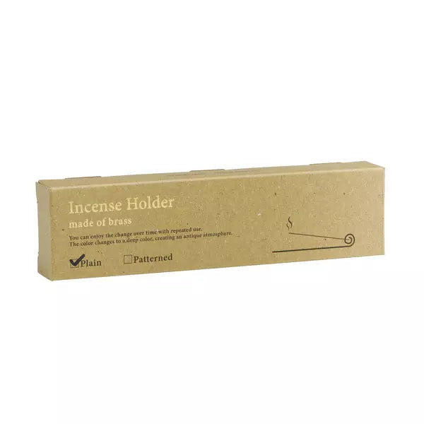 Kousaido Minimalist Brass Plate Incense Holder Japanese Design