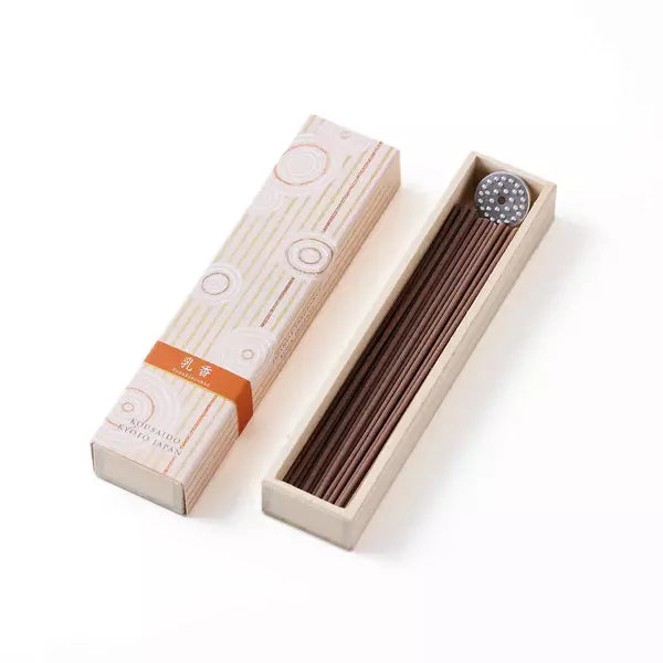 Kousaido Premium Frankincense Long Incense Sticks Wooden Box 40 Count