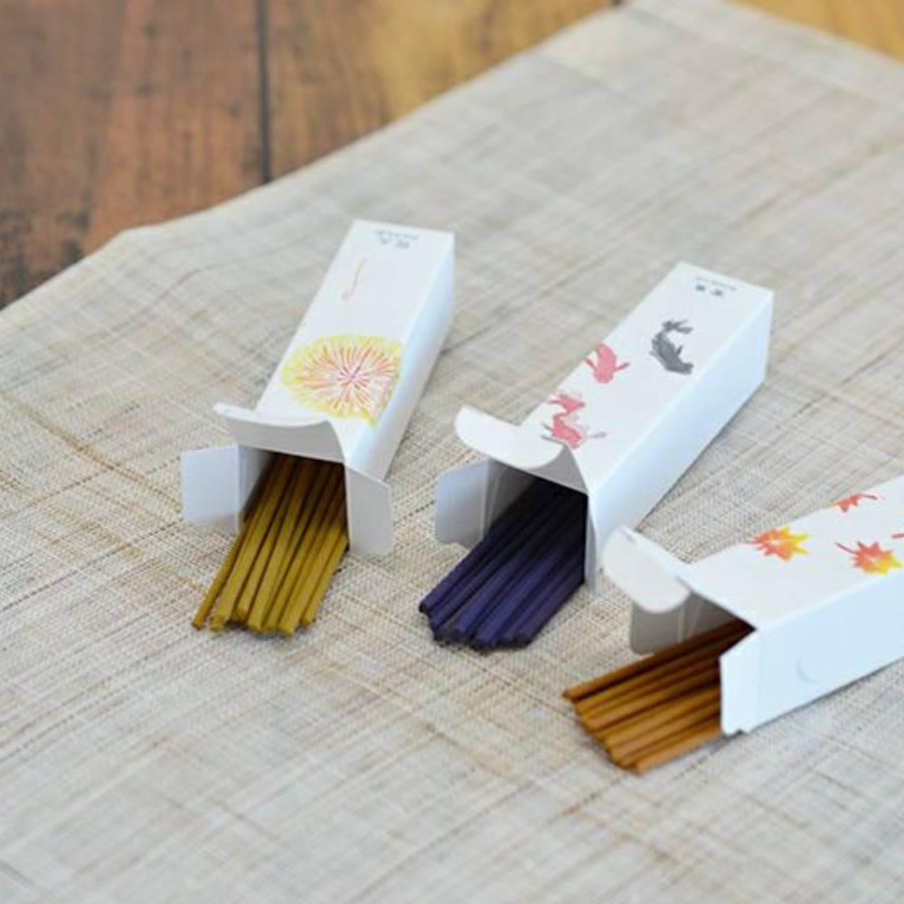 Kousaido Hanga 10-Season Japanese Incense Assortment with Elegant Holder