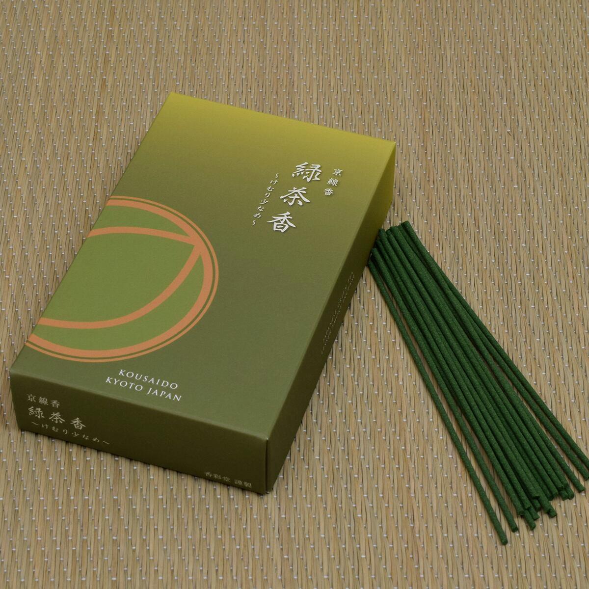 Kousaido Kyoto Low Smoke Matcha Green Tea Incense 70g