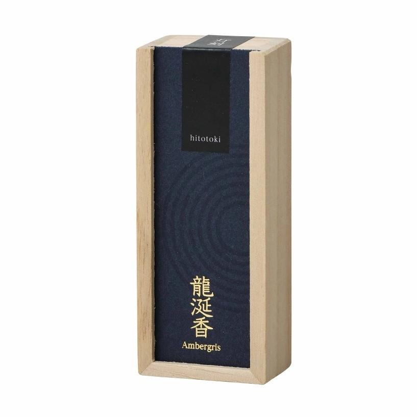 Kousaido Hitotoki Premium Ambergris Incense Sticks in elegant Japanese packaging