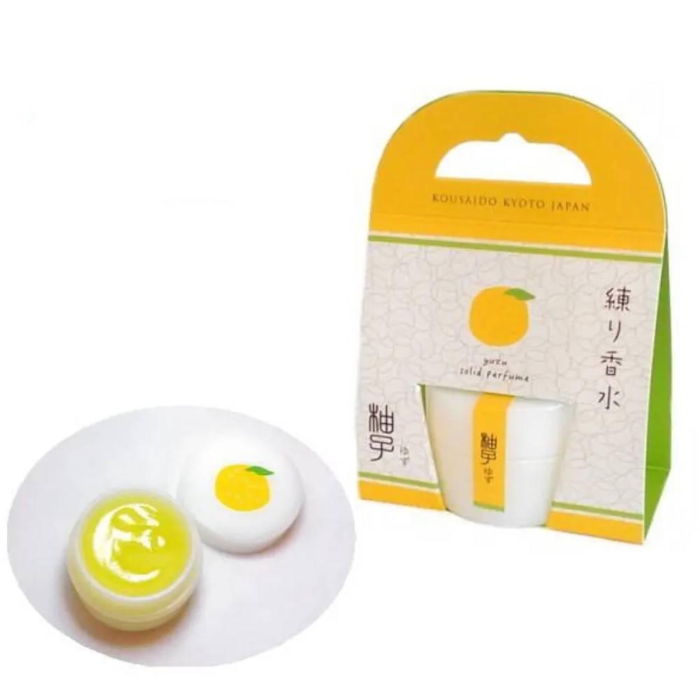 Kousaido Yuzu Citrus Solid Perfume Balm – Refreshing 8g