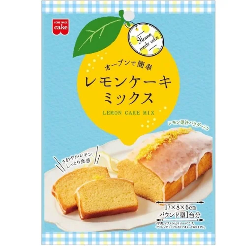 Kyoritsu Foods Premium Lemon Cake Mix 130g packaging featuring yellow lemon illustrations and Japanese text