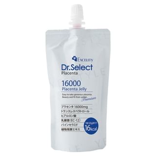 Dr.Select Placenta 16000 Jelly - Box of 30 Sachets - Premium Japanese Beauty Supplement