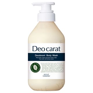 Kose Deo Carat Deodorant Body Wash bottle - eliminates odor and leaves skin radiant.