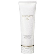 Kose DECORTE AQ Youth Renewing Radiance Cleansing Foam in white and gold packaging, showcasing its luxurious and premium design.