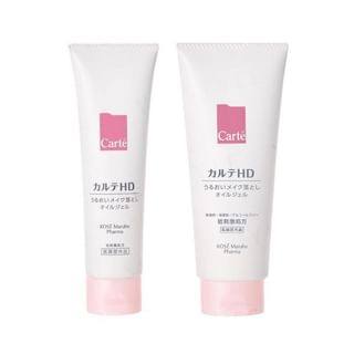 Kose Carte HD Moisture Cleansing Oil Gel bottle with a close-up of the gel texture.