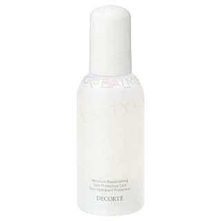 Kose DECORTE Microbalm Lotion Mist bottle on a clean background, showcasing its sleek design and the product's hydrating mist.
