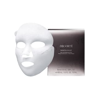 Kose DECORTE Whitelogist Brightening Mask single sheet mask packaging.