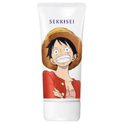 Kose Sekkisei UV Defense Essence Gel SPF 50+ PA++++ featuring Monkey D. Luffy from One Piece.