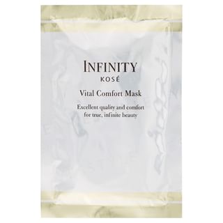 Kose INFINITY Vital Comfort Mask jar and texture on hand