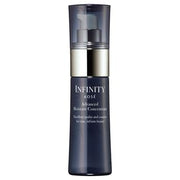 Kose INFINITY Advanced Moisture Concentrate bottle on a clean, bright background showcasing its luxurious texture.