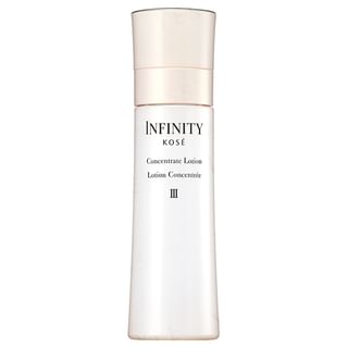 Kose INFINITY Concentrate Lotion III bottle on a clean background