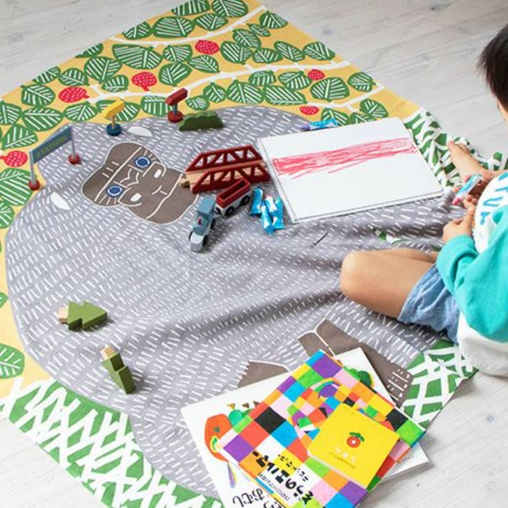 Large Gorilla Design Cotton Furoshiki Wrapping Cloth 100cm