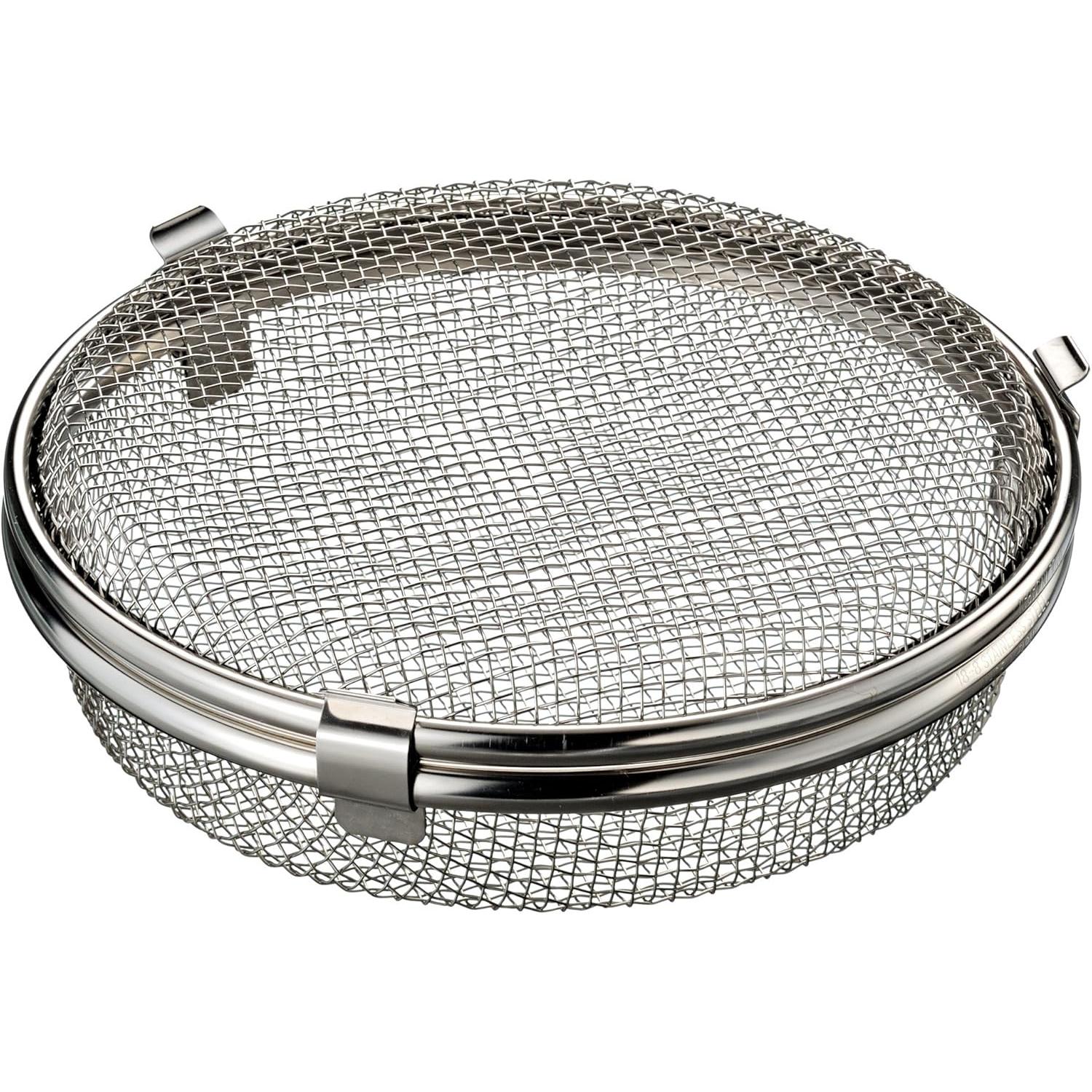 Leye 17cm Stainless Steel Dishwasher Mesh Basket containing small kitchen items