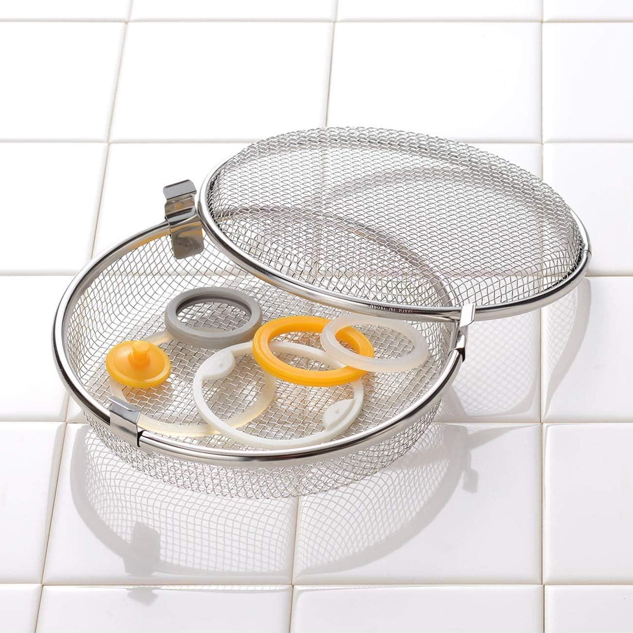 Leye 17cm Stainless Steel Dishwasher Mesh Basket for Small Items