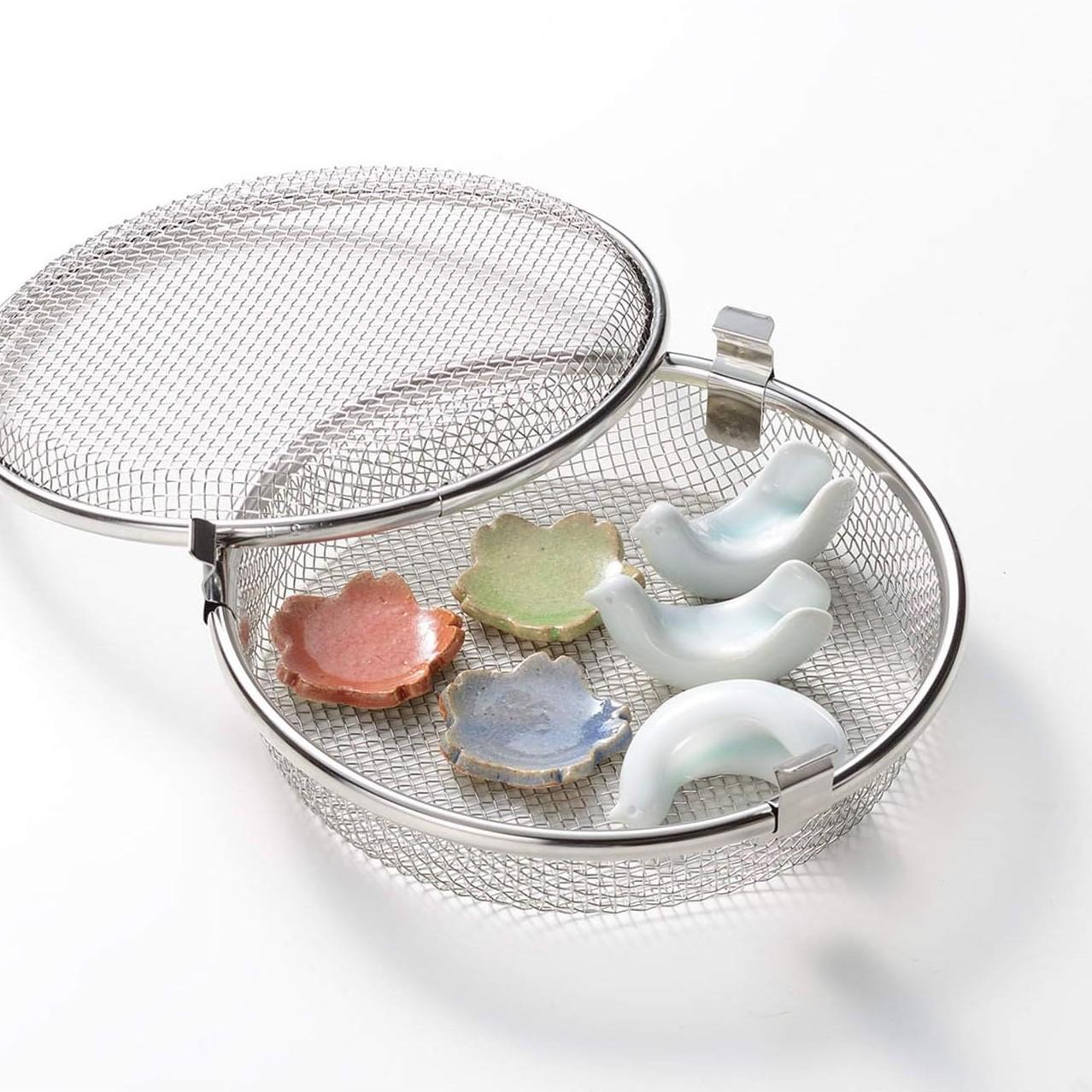 Leye 17cm Stainless Steel Dishwasher Mesh Basket for Small Items