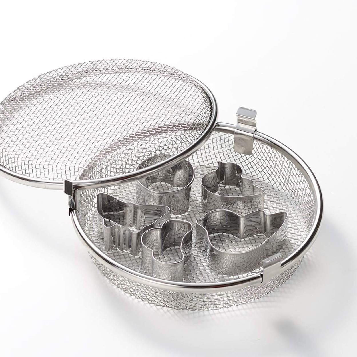 Leye 17cm Stainless Steel Dishwasher Mesh Basket for Small Items