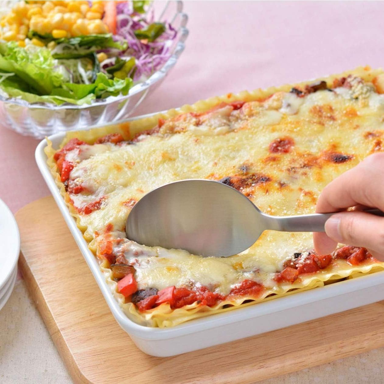 Leye 210mm Serrated Scooping Knife and Serving Spoon